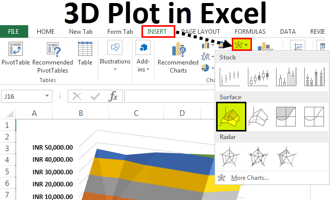 3d Plot In Excel How To Create 3d Surface Plot Chart In Excel