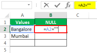 null value Example 2-3