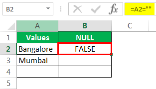 null value Example 2-4