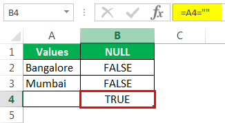 null value Example 2-6