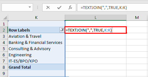 Pivot table Filter example 5.1