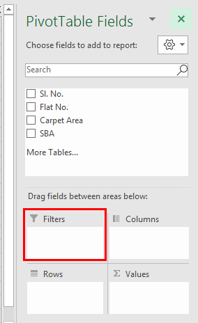 Pivot table Filter examplee 1.4