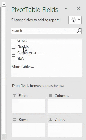 Pivot table Filter examplee 1.5