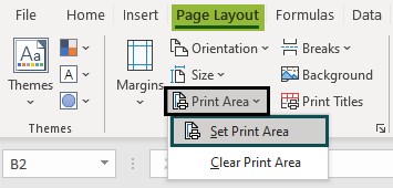 Print Excel Gridlines - FAQ 5 - Set Print Area