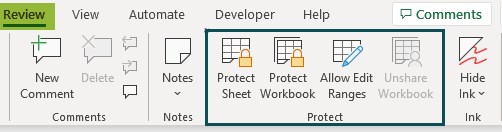 Protect Sheet in Excel - FAQ 2