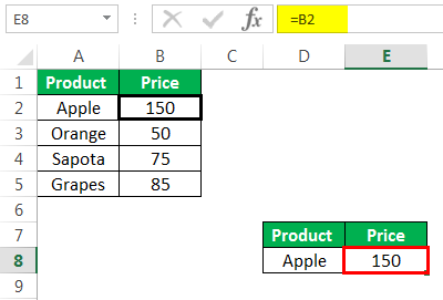 Reference to Another sheet Example 1-3