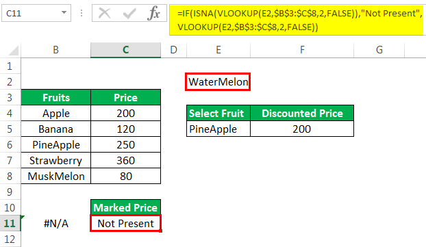 Vlookup with If Example 4-2