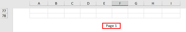 insert page number in excel example 2.4