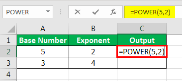 Exponents in Excel Examples 1-3