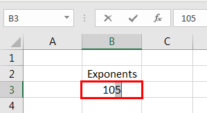 Exponents in Excel Examples 4-2