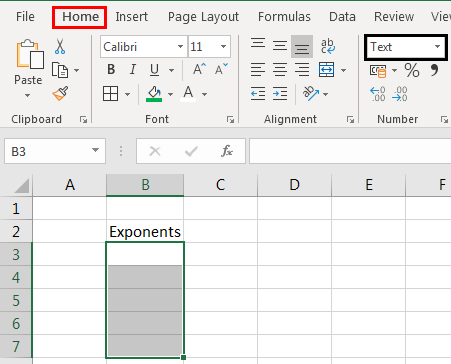 Exponents in Excel Examples 4