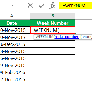 Weeknum Function In Excel Week Number in Excel - What Is It? Formula, Examples, Template.