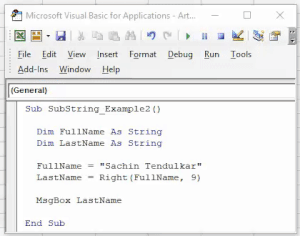 VBA SubString | How to Extract Substring using VBA Functions?