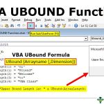 VBA UBound Function | How to Use UBound in Excel VBA?