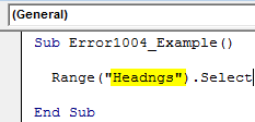 VBA 1004 Error Example 2-3