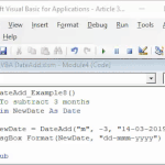 VBA DateAdd Function -Add & Subtract Dates, 8 Examples