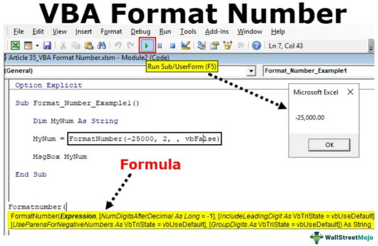 VBA Format Number | How to Format Numbers with VBA NumberFormat?