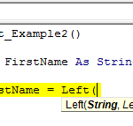 VBA Left Function | How to use Excel VBA Left Function?
