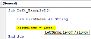 VBA Left Function | How to use Excel VBA Left Function?