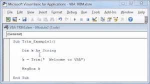 VBA TRIM Function | How to use Excel VBA TRIM Function?