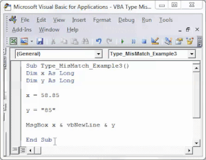 VBA Type Mismatch Error (Examples) | How to Fix Run-time Error 13?