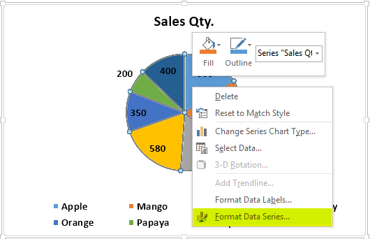 Pie Chart Example 1-9
