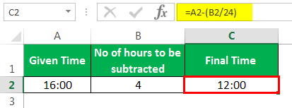 Subtract time Example 3-1