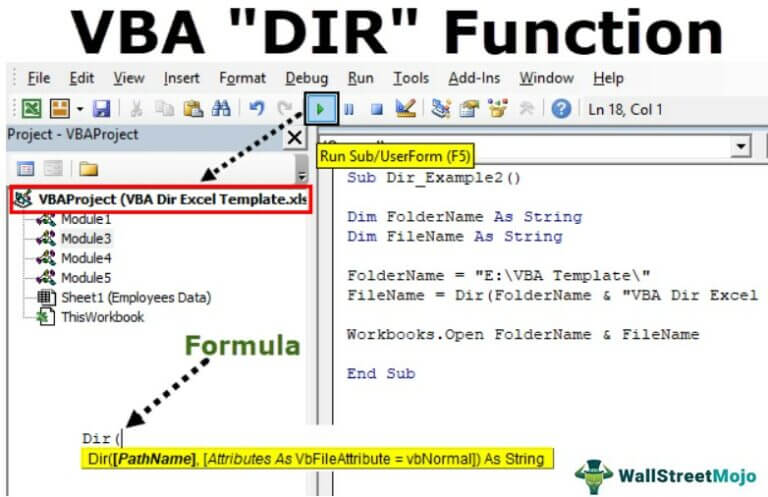 VBA DIR Function | How to use Excel VBA DIR Function?