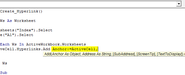 VBA Hyperlinks | How to Create Hyperlink in Excel using VBA Code?