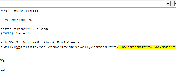 VBA Hyperlinks | How to Create Hyperlink in Excel using VBA Code?