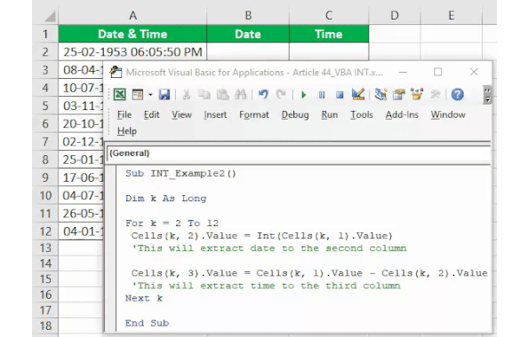 VBA INT | How to use Integer Function in VBA Excel?