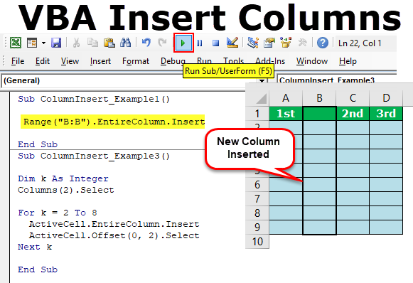 How To Insert Column With Excel Vba 4 Ways Exceldemy Use Multiple Columns In An Sheet Vrogue