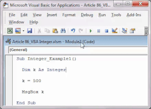 VBA Integer Data Type | Complete Guide to use Integer Data Type in VBA