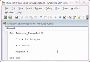 Vb Data Type Integer VBA Integer Data Type | Complete Guide to use Integer Data Type in VBA