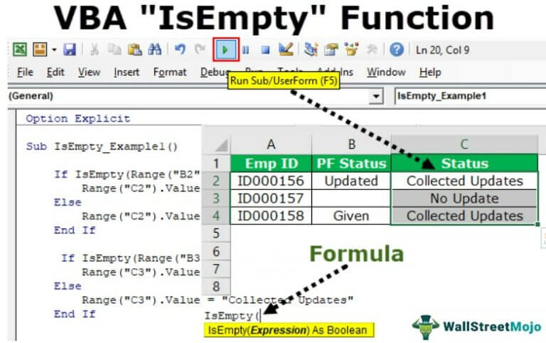VBA IsEmpty | How to Use VBA IsEmpty Function? (Examples)