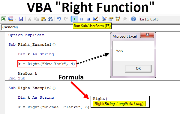 Vba Right Function Examples Step By Step Guide To Excel Vba Right