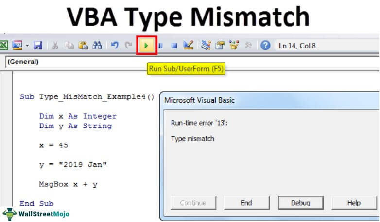 VBA Type Mismatch Error