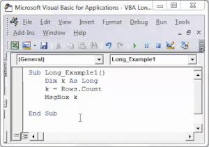 VBA Long (Example) | Step by Step Guide to Long Data Type in Excel VBA