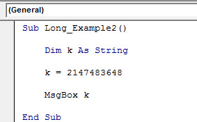 VBA Long (Example)  Step by Step Guide to Long Data Type in Excel VBA