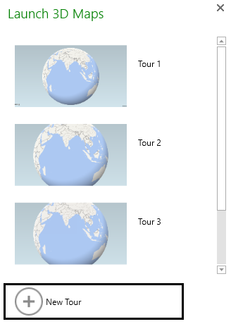 3D Maps Excel Example 1-4