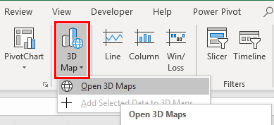 3D Maps Excel Example 2-3