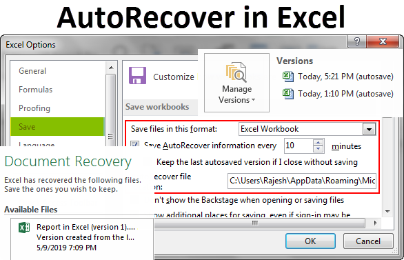 Excel AutoRecover | How to Find & Recover Unsaved Excel Files?