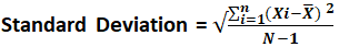 Standard Deviation Formula 1.1