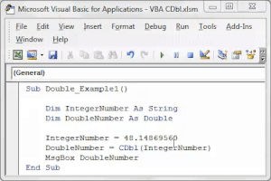 VBA CDBL Function | How to Convert?