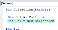 VBA Collection Example 1-1