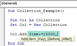 VBA Collection Example 1-4