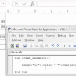 VBA Count | Count Numerical Values Using Count Function in Excel VBA
