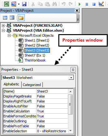 visual basic editor in excel VBE step 4