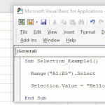 Vba Choose Function VBA Selection | What is Selection Property in Excel VBA? (with Examples)