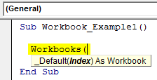 VBA Workbook Example 1-1